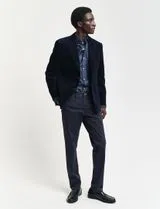 Blazer de fato Slim Cord Azul