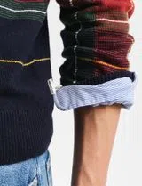 Blue Checkered Sweater
