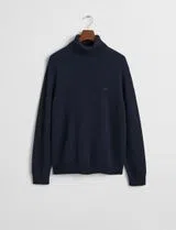 Blue Turtleneck Sweater