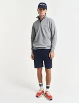 Sweatshirt com meio fecho Reg Shield Cinzento