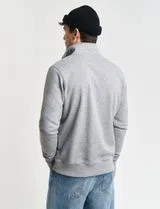 Sweatshirt com meio fecho Reg Shield Cinzento