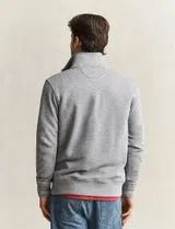 Sweatshirt com meio fecho Reg Shield Cinzento