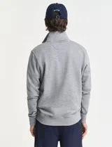 Sweatshirt com meio fecho Reg Shield Cinzento