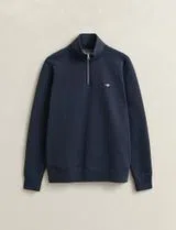 Sweatshirt com meio fecho Reg Shield Azul