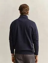Sweatshirt com meio fecho Reg Shield Azul