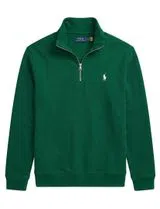 Pull en tricot avec demi-fermeture Éclair Vert
