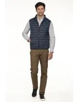 Regular Padded Vest Blue