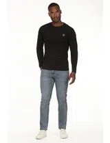 Camisola logo Regular Preto