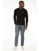 Camisola logo Regular Preto