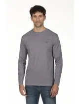 Camisola logo Regular Cinzento