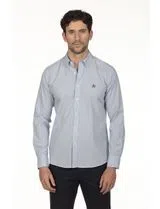 Regular Blue Striped Shirt