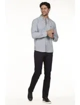 Regular Blue Striped Shirt