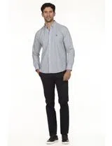 Regular Blue Striped Shirt