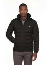 Chaqueta Con Capucha Regular Negra
