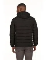 Chaqueta Con Capucha Regular Negra