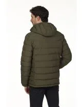 Regular Hooded Jacket Green