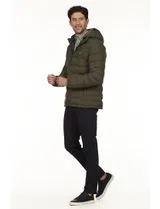 Regular Hooded Jacket Green