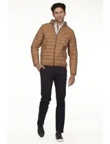 Chaqueta Acolchada Regular Marrón