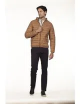 Chaqueta Acolchada Regular Marrón