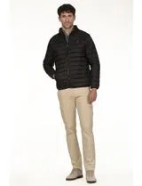 Casaco acolchoado Regular Preto