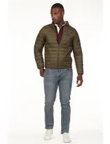 Veste Rembourrée Régulière Verte