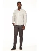 Regular White Gabardine Shirt