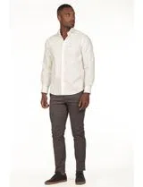 Regular White Gabardine Shirt
