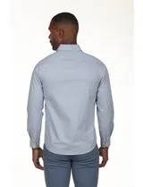 Chemise Gabardine Régulière Bleue
