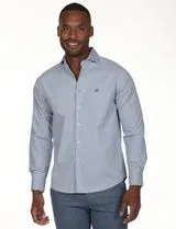 Chemise Gabardine Régulière Bleue