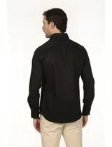 Camisa Gabardina Regular Preto