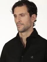 Camisa Gabardina Regular Preto