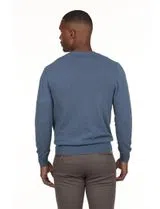 Jersey de Cuello Regular Azul