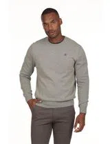 Regular Neck Gray Sweater