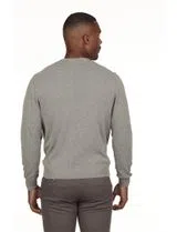 Regular Neck Gray Sweater
