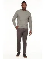 Regular Neck Gray Sweater