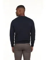 Jersey de Cuello Regular Azul