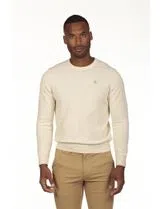 Regular Neck Beige Sweater