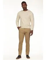 Regular Neck Beige Sweater