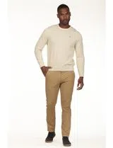 Regular Neck Beige Sweater