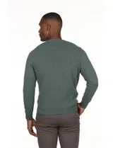 Regular Neck Green Sweater