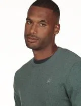Regular Neck Green Sweater