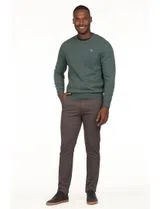 Regular Neck Green Sweater