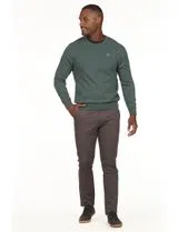 Regular Neck Green Sweater