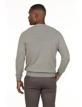 Regular V-Neck Sweater Gray