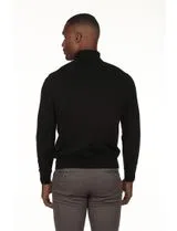 Camisola de gola alta Regular Preto