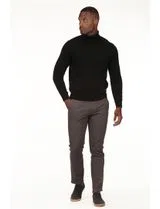 Camisola de gola alta Regular Preto