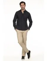 Camisa Oxford Regular Azul