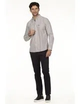 Camisa Oxford Regular Gris