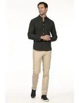 Camisa Oxford Regular Verde
