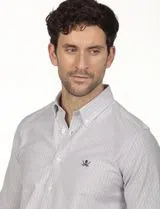 Camisa Oxford Regular Azul